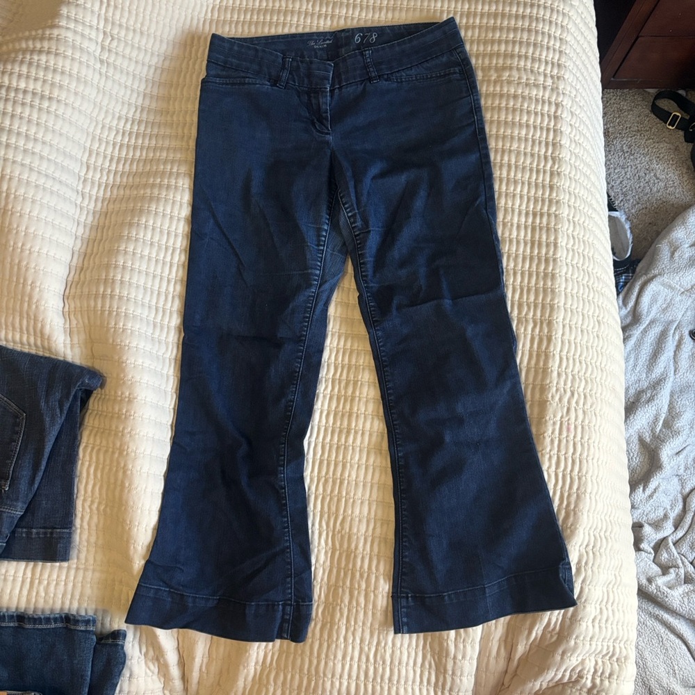 The Limited Dark Navy Denim Pants